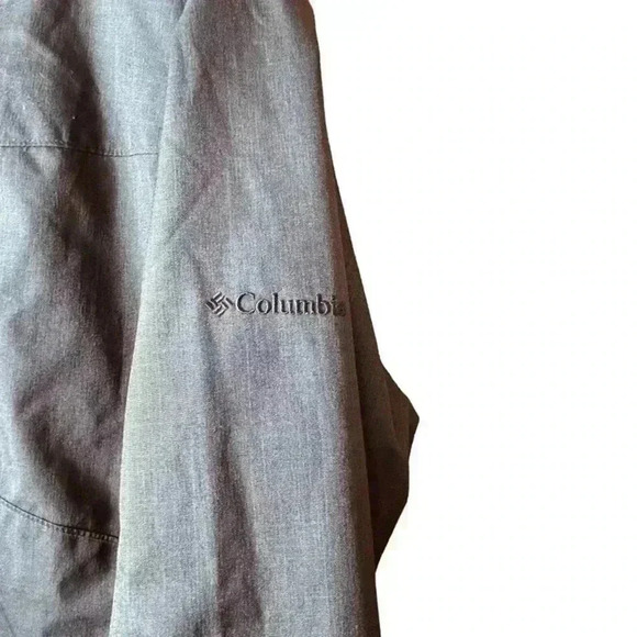 Columbia Omni-Shield Ski Jacket Men's XXL Black Solid Hooded Mockneck Zipper - Picture 5 of 13